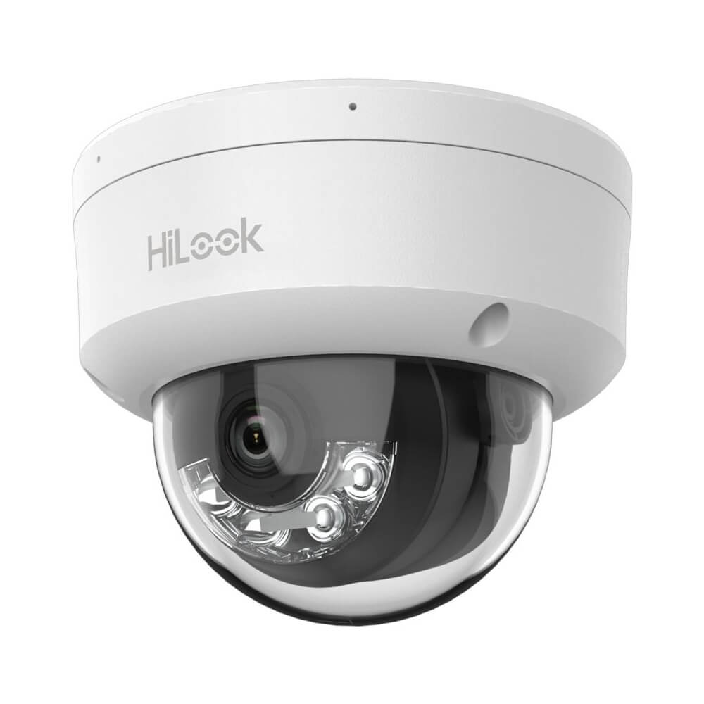 Camera supraveghere IP Dome Smart Hybrid Light Hikvison Hilook IPC-D160HA-LU(2.8MM), 6 MP, 2.8 mm, IR/Lumina alba 30 m, microfon, PoE