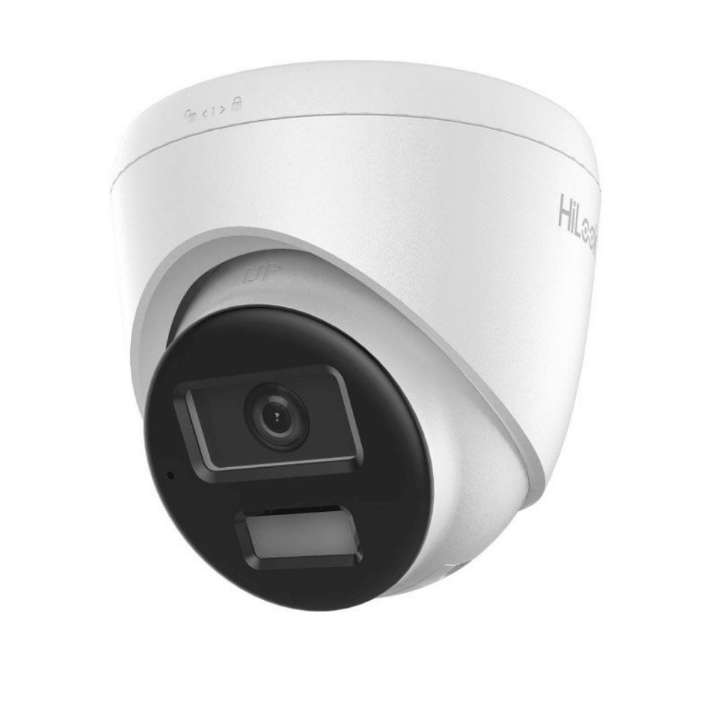 Camera IP, Dome, 2 MP, IR 20 m, Lumina alba 15 m, Card, Microfon, 2.8 mm, PoE - HikVision HiLook IPC-T220HA-LUFC/SL