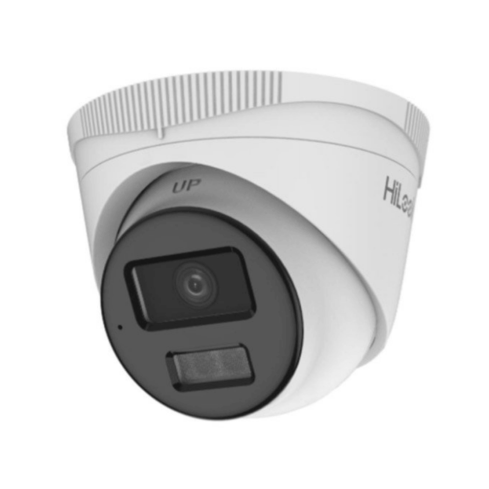 Camera IP, Dome, 4 MP, Exterior, IR/lumina alba 20 m, Card, Mic, PoE - HikVision HiLook IPC-T240HA-LUFC/SL(2.8MM)