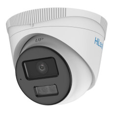 Camera supraveghere IP Dome Hivision HiLook Smart Hybrid Light ColorVU IPC-T269HA-LU, 6 MP, 2.8 mm, IR/Lumina alba 30 m, microfon, PoE