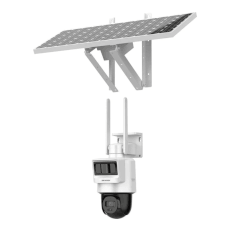 Camera 4G cu panou solar 20W, 4 MP, IR 30 m, Acumulator 90 Wh, Mic-HikVision HiLook PTZ-N2C400I-K/4G/C09S20(2.8MM)