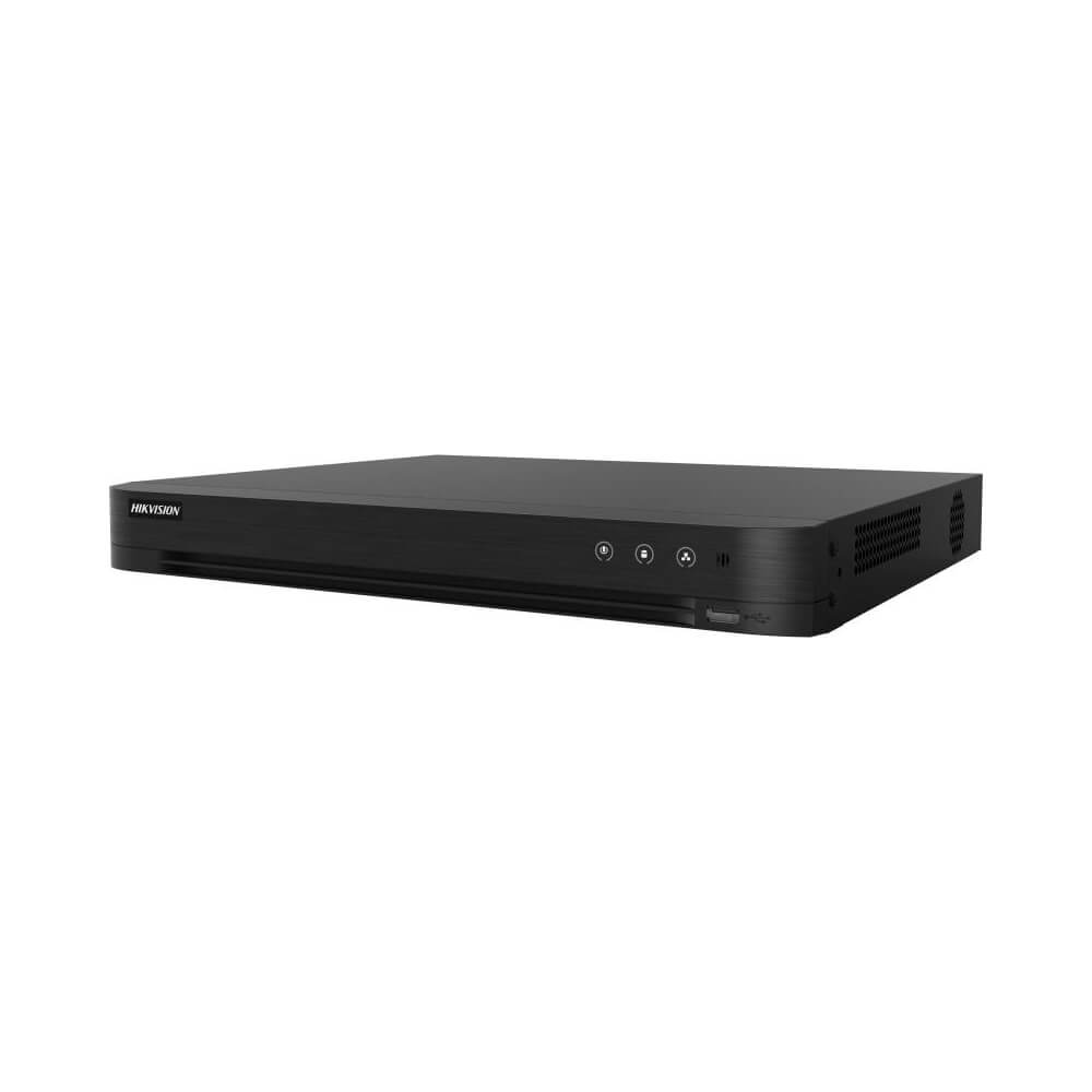 DVR 8ch 8MP 4K 1U  2xHDD, H.265 Pro+,  AcuSense Cautare inteligenta IVS-HikVision iDS-7208HTHI-M2-SA