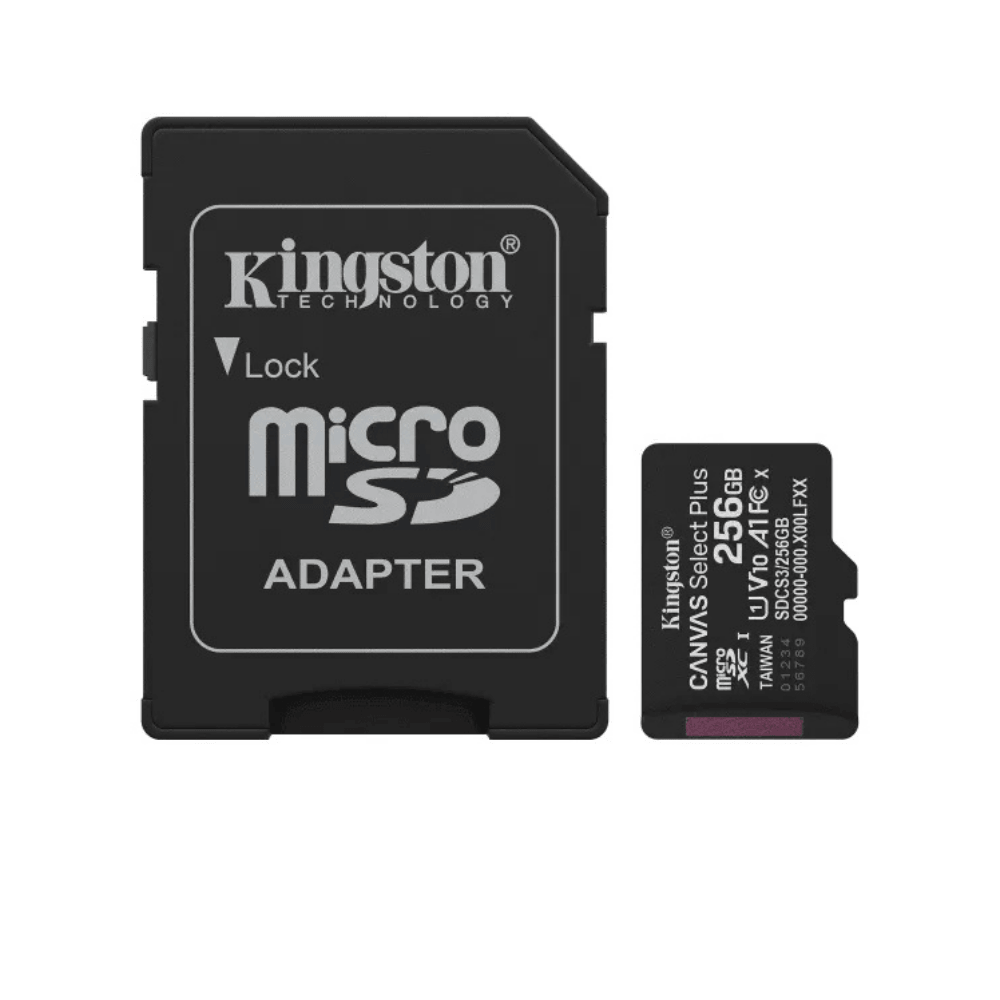 Card microSDXC Canvas Select Plus 256GB cu adaptor SD, Clasa 10 - Kingstone SDCS3/256GB