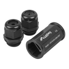 Cuplaj inline RJ45, Cat.6, FTP/UTP etans, IP67 - LANBERG  AD-RJ45-OS6-IP67