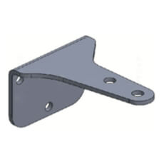 Suport stanga prindere motor pe stalp sisteme automatizari porti batante Motorline LI22CST ESQ, compatibil KIT LINCE 300/400/600 - 230V si 24V 