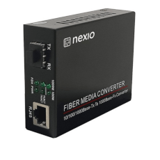 Mediaconvertor 10-100-1000M, 1 port RJ45, 1 SLOT SFP , alimentare 12V-1A - Nexio NX-1000N-SFP-12