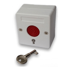 Buton de panica cu reținere, plastic, NO/NC selectabil - OEM BPC01