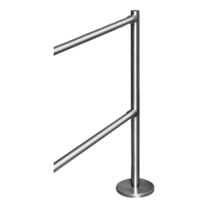 Stalp de capat din INOX , suport balustrade din INOX - OEM K-VO 