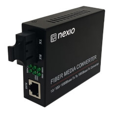 Mediaconvertor 10/100/1000M, Dual Fiber 1310nm, MM, 2km, SC - OEM NX-1000N-MD-2