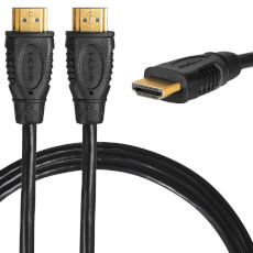 Cablu HDMI, 10m, 4K@30hz, 1080P, contacte aurite, Negru, - OEM NX-VN-HD04-10M