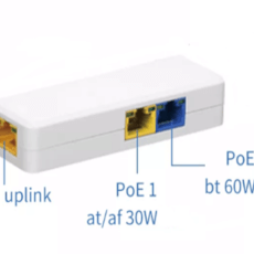 Extender PoE, 1 canal, 60W, 100m, protectii integrate, repetor Ethernet - OEM POE-69P30F