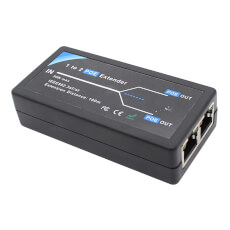 Extender PoE, 1 intrare RJ45, 2 iesiri PoE, 100m, protectii integrate - OEM POE05-2