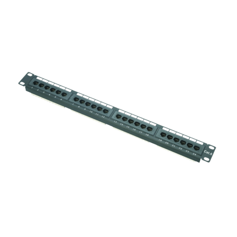 Patch panel optic 24 porturi SC/UPC complet echipat 1U cu sertar culisant pentru rack 19 inch - OEM PP-24-FULL