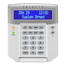 Tastatura LCD, 32 zone, pe fir, 1 intrare zona, limba romana - Paradox K32LCD