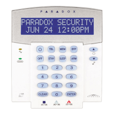 Tastatura LCD 32 zone, pe fir, inclus modul wireless, 1 intrare zona - Paradox K32LX