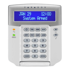 Tastatura LCD cu Pictograme, pe fir, 32 zone, 2 Partitii, 1 intrare zona - Paradox K35