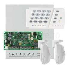 Centrala alarma SP4000, in cutie, cu tastatura K636 si 2 x NV5 - Paradox SP4000-K636-2xNV5
