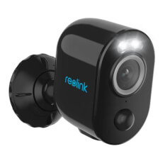 Camera IP WiFi 4 MP, Lumina alba/IR 10m, PIR, sirena, 6000mAh, Card, Mic - Reolink ARGUS 3 PRO BLACK