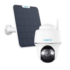Camera supraveghere rotativa PT wireless WiFi cu panou solar Reolink Argus PT B430, 5 MP, IR / lumina alba 10 m, microfon, difuzor, slot card, detectie persoane / vehicule / animale, acumulator 6000 m