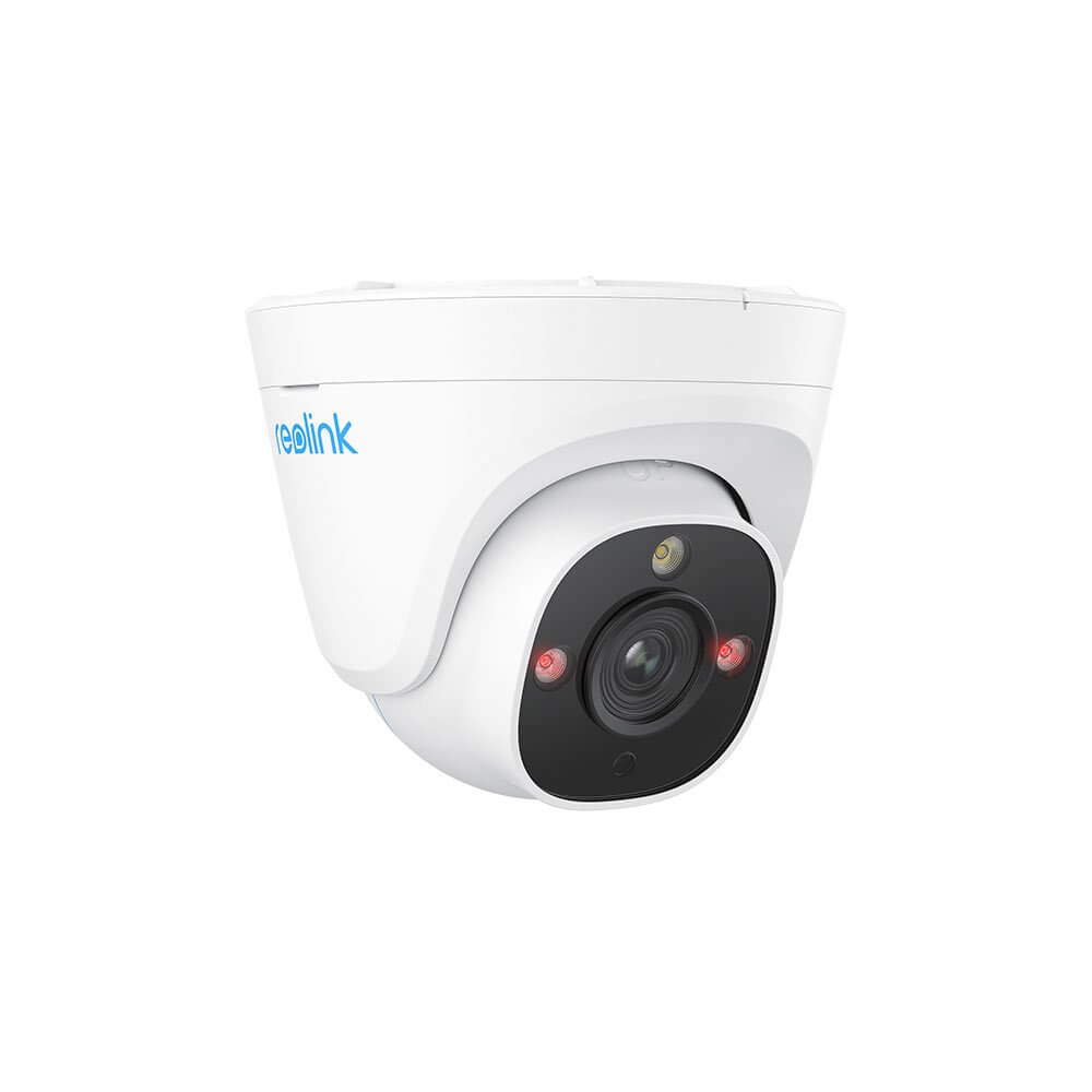 Camera IP Dome, 4K, IR 30 m, 4mm, microfon, Detectie Persoane/Masini, Card, spotlight - Reolink P334