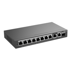 Switch 8 PoE + 2 Uplink RJ45 / 1 SFP,  Full Gigabit, cloud management - Ruijie Networks RG-ES210GS-P