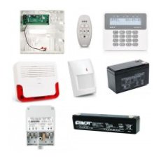Kit alarma wireless Satel cu tastatura wireless, detector de miscare wireless si sirena wireless