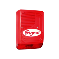Sirena de incendiu EN54-3, de exterior, rosie, 115 DB - Signal PS-128F
