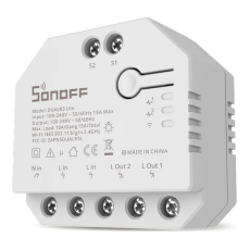 Modul de comanda smart WiFi, 2 canale, 15A/3300W, 2.4 GHz, inching - Sonofff DUALR3 Lite