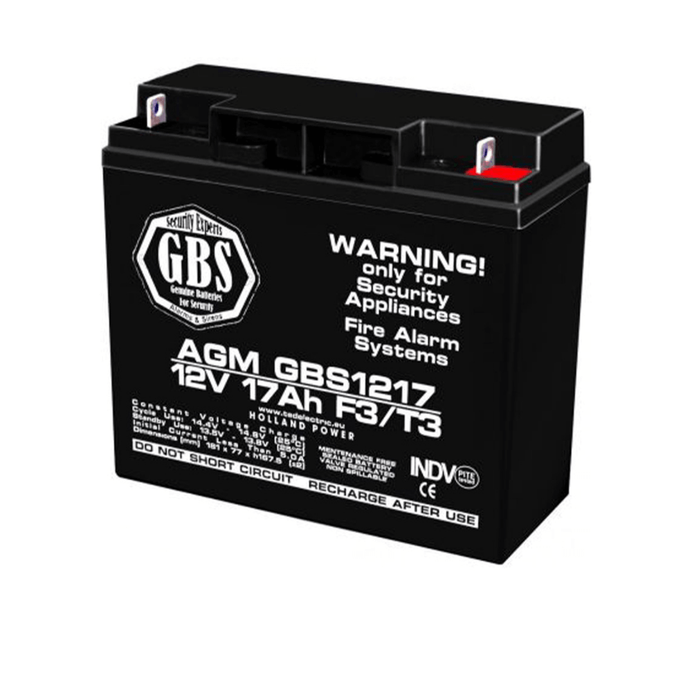 Acumulator 12V 17Ah F3, AGM VRLA - TED Electric GBS1217F3AGM