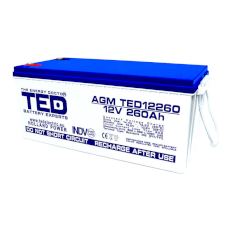 Acumulator 12V 260Ah TED Electric TED12260M8