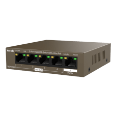 Switch 4 porturi PoE output, 1 port PoE input Gigabit - TENDA TND-TEG1105PD