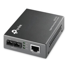 Media Convertor fibra optica, Single-Mode, SC, 15km, Gigabit - TP-LINK MC210CS