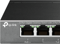 Switch Gigabit 6 porturi, 3 PoE+, 1 PoE++ - TP-LINK TL-SG1006PP