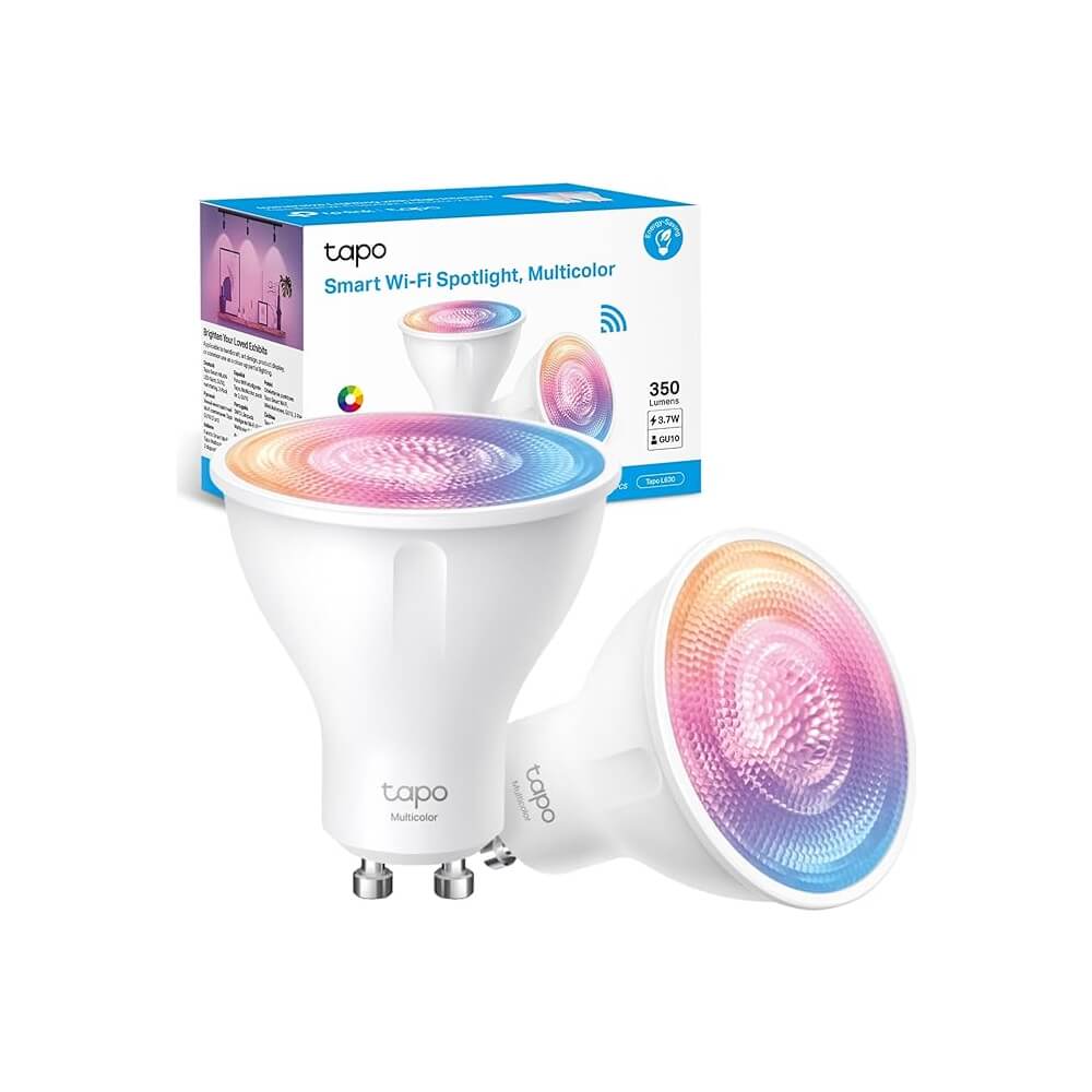 Pachet 4 Becuri LED Wi-Fi Smart, GU10, Multicolore, 350 lumeni - TP-Link TAPO L630(2-PACK)