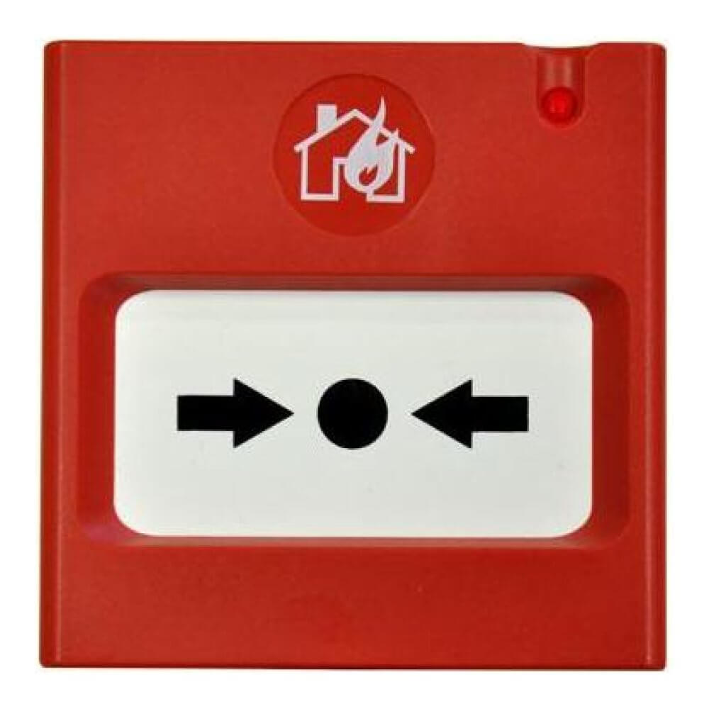 Buton de incendiu conventional resetabil cu folie protectoare transparenta - Teletek MCP50