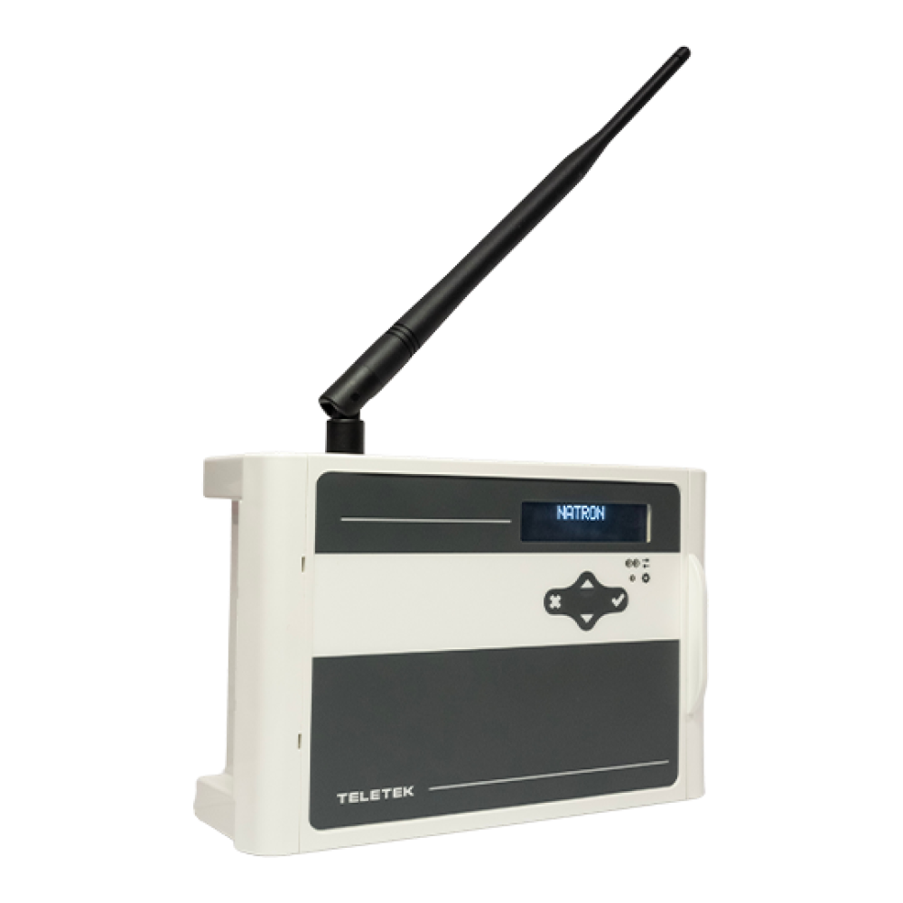 Gateway wireless pentru centrale conventionale incendiu Teletek, 160 dispozitive, afisaj LCD - NatronGatewayWE-C