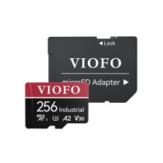 Card de memorie MicroSDXC Viofo Industrial, 256 GB, U3 A2 V30, viteza scriere 90Mb/s, viteaza citire 100 Mb/s, suporta 4K, video 3D si burst mode, recomandat camere auto VIOFO