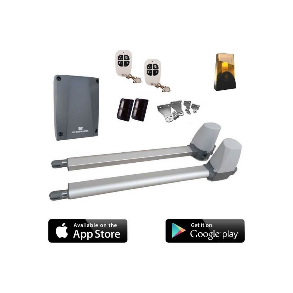 Kit smart automatizare porti batante WiFi si Bluetooth, Android / iOS - TMT Terrier 200 WiFi