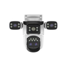 Camera supraveghere IP Speed Dome panoramica WiFi 6 PT cu 3 camere Vstarcam CS621ZS, 2 MP, 4+12 mm, 4 lentile, IR/lumina alba 30 m, microfon si difuzor, slot card, detectie umana, auto-tracking, vizualizare de pe telefon