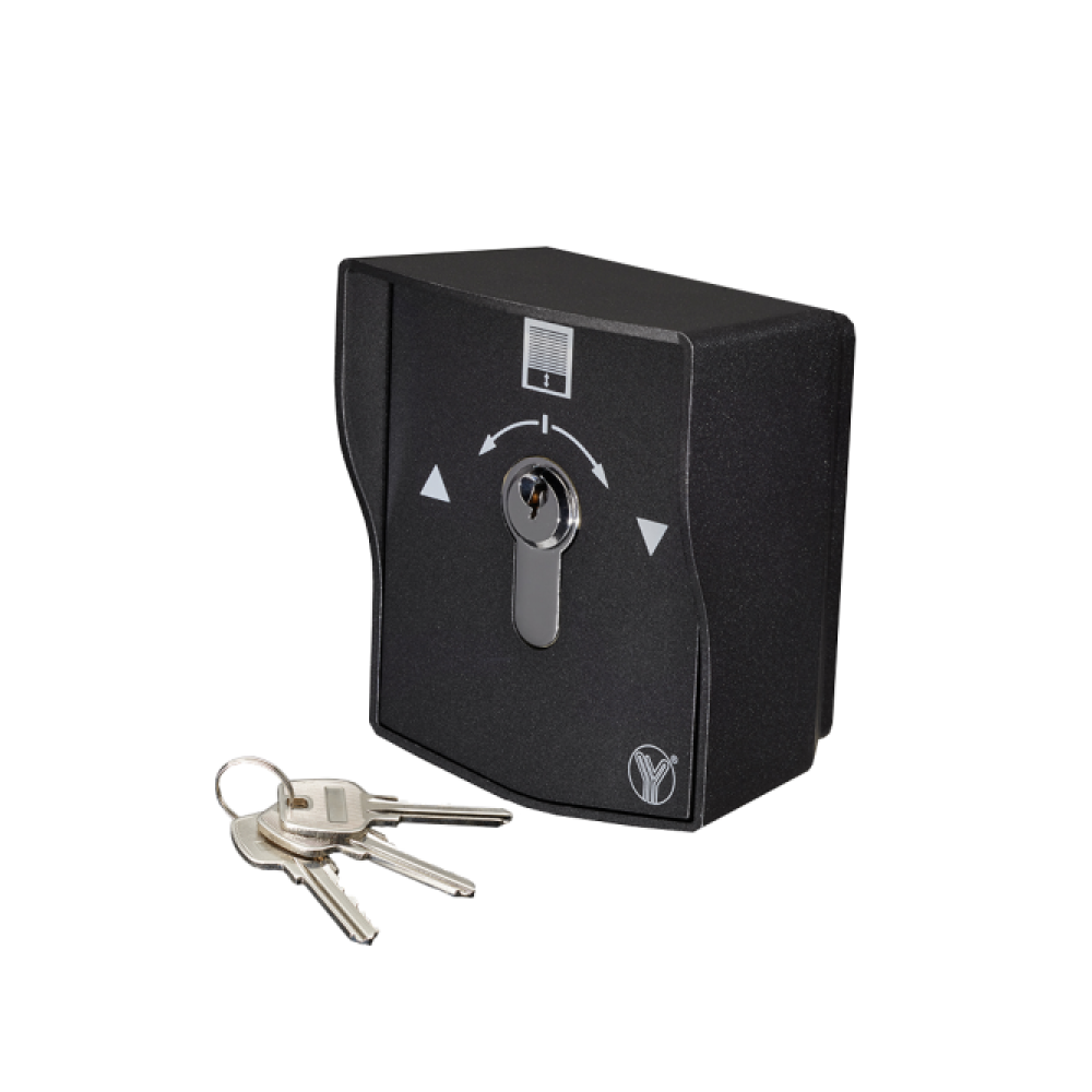 Buton aplicabil cu cheie, doua contacte NC-NO cu revenire, IP68 - Yli YKS-852B