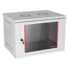 Cabinet rack metalic 7U de perete 19 inch cu usa din sticla si ventilatie - ASYTECH Networking ASY-7U-5440SBW