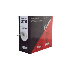 Cablu FTP CAT5E CCA 100m gri pentru retea - LinkPower LINK-FTP-CCA-100