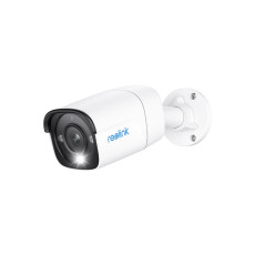 Camera de supraveghere IP exterior Reolink RLC-1212A P340, 12 MP, lumina alba / IR 30 m, 2.8 mm, microfon, difuzor, slot card, PoE