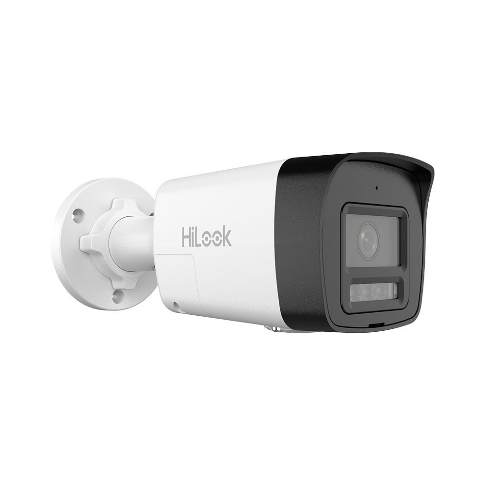 Camera IP, Exterior, 4MP, IR/lumina alba 20 m, Card, Microfon, PoE - HikVision HiLook IPC-B140HA-LUFC/SL(2.8MM)