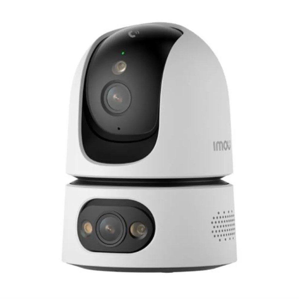 Camera supraveghere IP WiFi 6 cu lentila duala Full-Color PT Imou Ranger Dual Pro IPC-S2XEP-10M0S, 5+5 MP, 2.4GHz/5GHz, 3.6 mm, night vision 15 m, microfon si difuzor, slot card, auto tracking, sirena alarma - IMOU IPC-S2XEP-10M0S