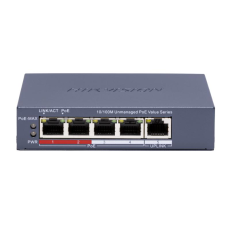 Switch 4 PoE +1xUplink, 45W, 300m- HikVision DS-3E0105P-E/M(C)