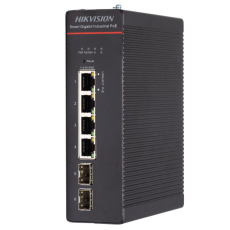 Switch 4 Hi-PoE RJ45 + 2 SFP, Full Gigabit, smart management, 300W - HikVision DS-3T1506HP-SI-4P2F