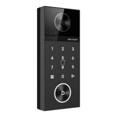 Videointerfon 4MP, PoE, card, ONVIF, PIN/Card/Bluetooth/aplicatie, aparent - HikVision DS-KV6124-E1