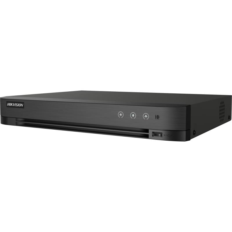 DVR 4ch+4IP, 5MP, suport 8MP CH1 + 8MP Lite,  AcuSense, 1HDD -HikVision IDS-7204HUHI-M1/XT/4A+4/1ALM