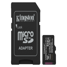 Card microSDXC Canvas Select Plus 512GB cu adaptor SD, Clasa 10, UHS-I - Kingstone SDCS3/512GB